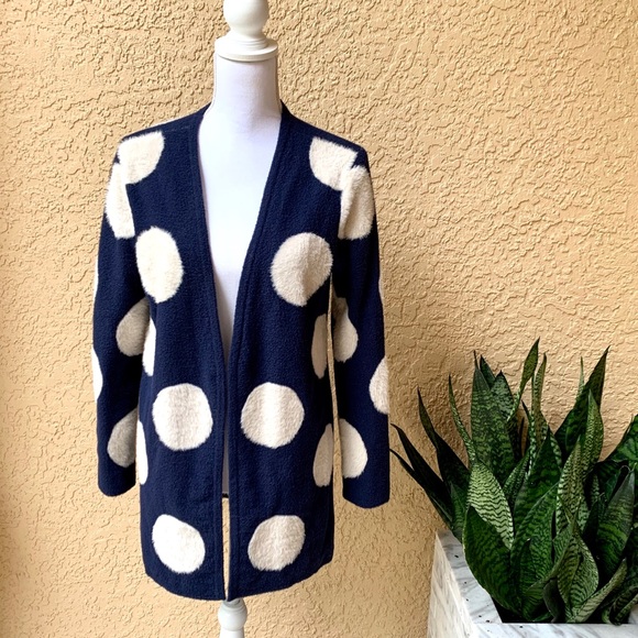 Polka Dot Cardigan Coat - Picture 6 of 7